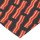 おいしいベーコンストリップパターン ショートテーブルランナー (コーナー)