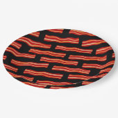 おいしいベーコンストリップパターン ペーパープレート (アングル)