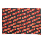 おいしいベーコンストリップパターン 枕カバー (正面)