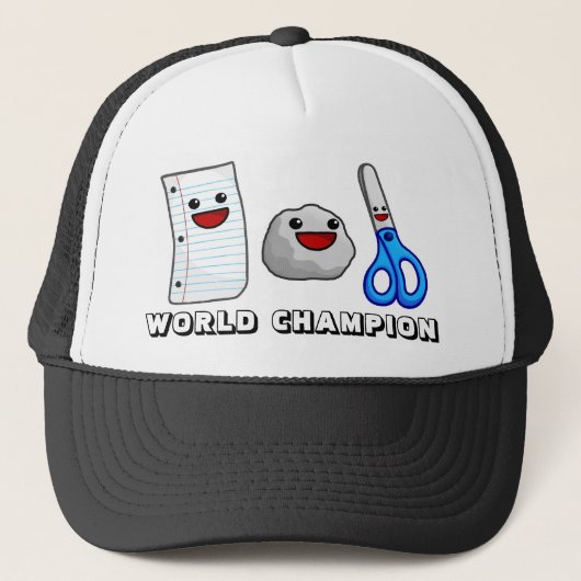 おいしいペーパー石は世界のチャンピオンの帽子を!切ります!! キャップ (正面)