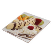 おいしいホイップクリームとバナナデザート タイル (側面)