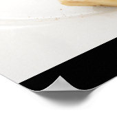 おいしいホイップクリームとバナナデザート ポスター (角)