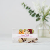 おいしいホイップクリームとバナナデザート 名刺 (スタンド正面)