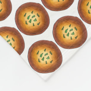 おいしいマルパインディアンパンケーキミタイスイーツ フリースブランケット