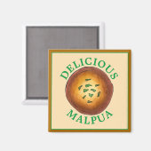 おいしいマルパインディアンパンケーキミタイスイーツ マグネット (正面/裏面)