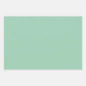 おいしいミントグリーンチョコレートチップカラーコンボ ラッピングペーパーシート (正面)