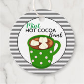 おいしいミントホットココア爆弾 フェイバータグ (正面)