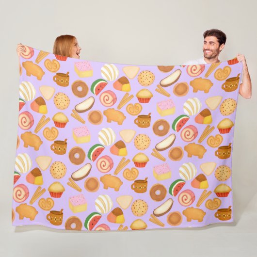 おいしいメキシコのパンダース甘パン フリースブランケット (インサイチュ)