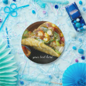 おいしいメキシコタコスの写真 ペーパープレート (パーティー)