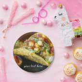 おいしいメキシコタコスの写真 ペーパープレート (パーティー)