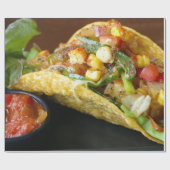 おいしいメキシコタコスの写真 ラッピングペーパー (フラット)