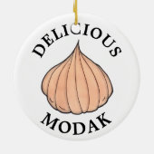 おいしいモダックココナッツミタイインディアンスイーツ セラミックオーナメント (裏面)