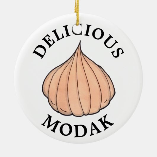 おいしいモダックココナッツミタイインディアンスイーツ セラミックオーナメント (裏面)