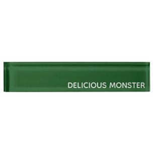 おいしいモンスターグリーンの色名 デスクネームプレート