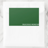 おいしいモンスターグリーンの色名 長方形シール (バッグ)