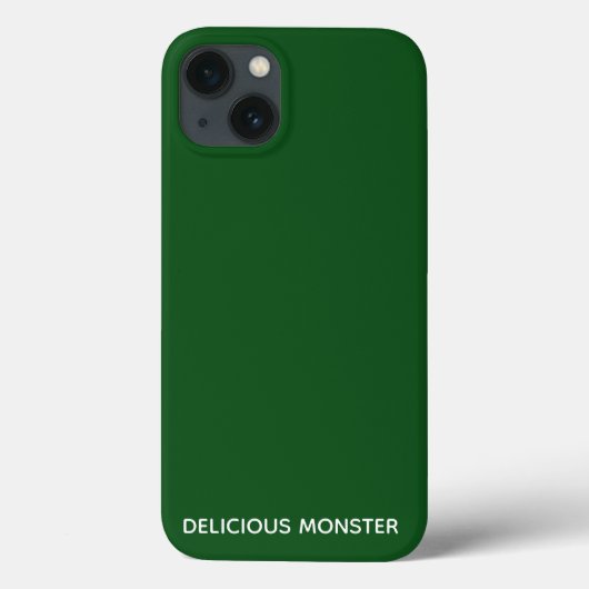 おいしいモンスターグリーン色名ケースメイトiPhon Case-Mate iPhoneケース (裏面)
