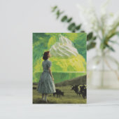 おいしいライム砂漠の酪農の牧草地 ポストカード (スタンド正面)