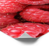 おいしいラズベリー ポスター (角)