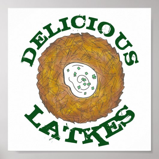 おいしいラトークユダヤ料理フードキッチンデコール ポスター (正面)