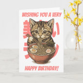 おいしいラーメン子天 カード (黄色い花)