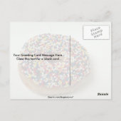 おいしいレインボースプリンクルドーナツ ポストカード (裏面)