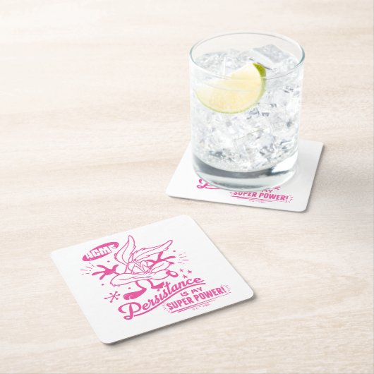 おいしいレトロウィルE.コヨーテ™ スクエアペーパーコースター (インサイチュ)