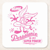 おいしいレトロウィルE.コヨーテ™ スクエアペーパーコースター (正面)