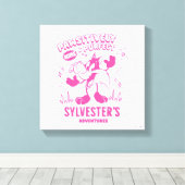 おいしいレトロシルベスター™ キャンバスプリント (インサイチュ (ウッドフロア))