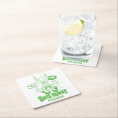 おいしいレトロバグズバニー™ スクエアペーパーコースター (インサイチュ)