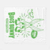 おいしいレトロバグズバニー™ フリースブランケット (正面(横))