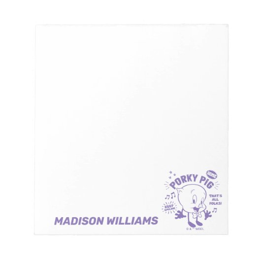 おいしいレトロポルキーピグ ノートパッド (正面)