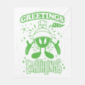 おいしいレトロマーヴィンザマーティアン™ フリースブランケット (正面)