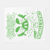 おいしいレトロマーヴィンザマーティアン™ フリースブランケット (正面(横))