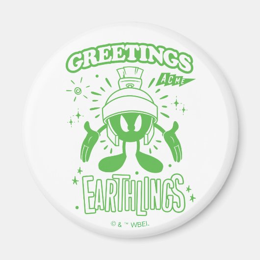 おいしいレトロマーヴィンザマーティアン™ マグネット (正面)