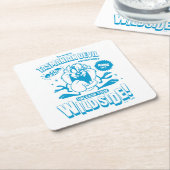 おいしいレトロTAZ™ スクエアペーパーコースター (アングル)