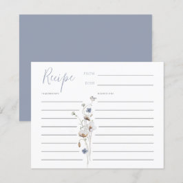 おいしいワイルドフラワーダスティブルーレシピカード