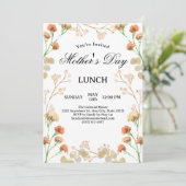 おいしいワイルドフラワーホワイトマザーズデイランチ 招待状 (スタンド正面)