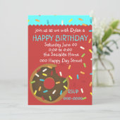 おいしい一口のドーナツ 招待状 (スタンド正面)