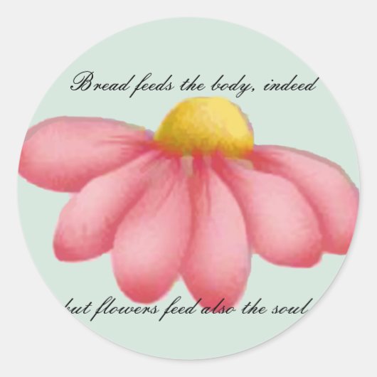 おいしい一日の郵便切手&ノートカード ラウンドシール (正面)