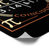 おいしい偶然パイ日3.14数学 ポスター (角)