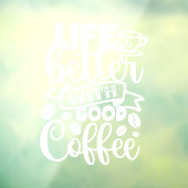 おいしい喫茶店デコールで人生はより良い ウィンドウサイン (シート3)