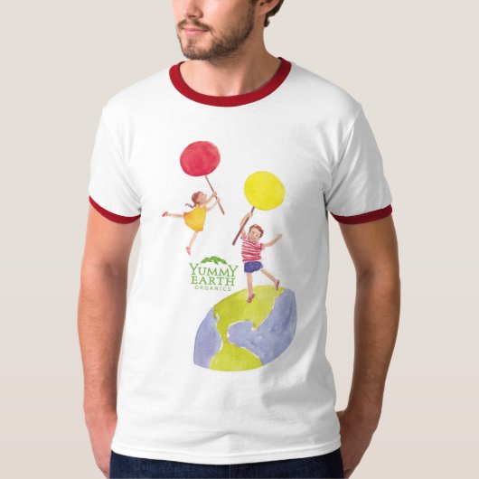 おいしい地球のオーガニックな棒つきキャンデーの子供 Tシャツ (正面)