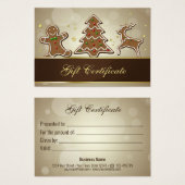 おいしい大切ジンジャーブレッドCookieギフトカード (正面&裏面)