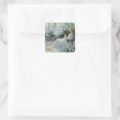 おいしい孤独byフランクブラムリー，ヴィンテージアート スクエアシール (バッグ)