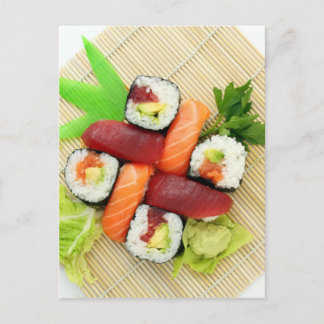 おいしい寿司アジア料理おいしい ポストカード