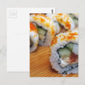 おいしい寿司アジア料理美味しい ポストカード (正面/裏面)