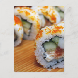おいしい寿司アジア料理美味しい ポストカード