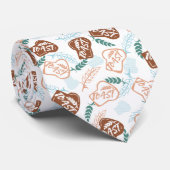 おいしい小麦パンのトースト模様 ネクタイ (ロール)