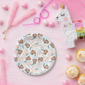 おいしい小麦パンのトースト模様 ペーパープレート (パーティー)