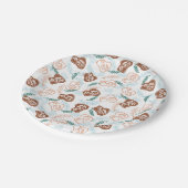 おいしい小麦パンのトースト模様 ペーパープレート (アングル)